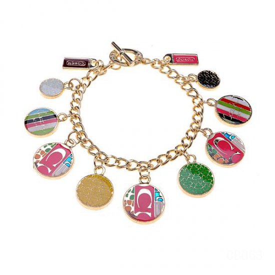 Coach Fashion Logo Gold Bracelets CWP | Women - Click Image to Close